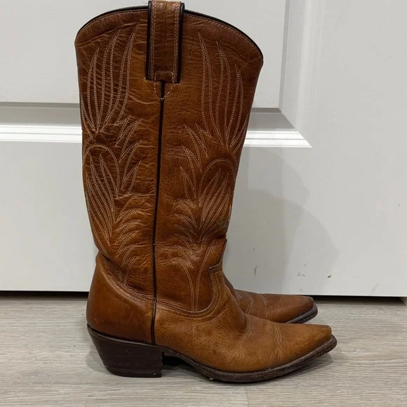 Brown Leather cowboy boots - Picture 2 of 5